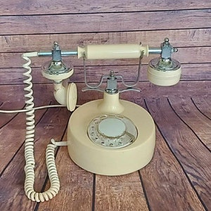 French Victorian Style Rotary Phone Vintage telephone Retro office decor Old phone Vintage Home decor Desk phone Dial disc phone USSR