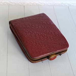 Antique bag, vintage USSR clutch, huge wallet, brass handbag, Women&#39;s clutch USSR 1960, Cross body bag, vintage accessory