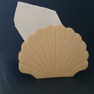Porta tovaglioli vintage, guscio porta tovaglioli URSS, accessori da cucina vintage