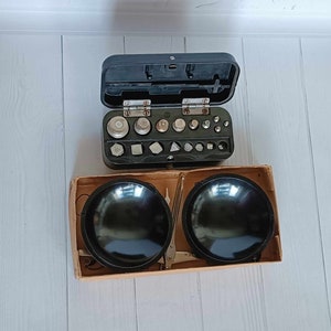 Antique 1954 APOTHECARY WEIGHTS Set Vintage Pharmacy Scales Vintage Home decor Balance Scales Vintage Gadgets USSR