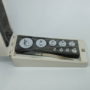 Antique 1960 APOTHECARY WEIGHTS Set Vintage Pharmacy Scales Vintage Home decor Balance Scales Vintage Gadgets USSR