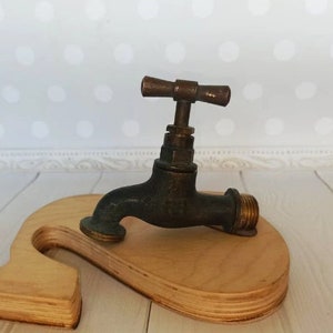 Vintage Water Tap Water Valve Faucet Antique Bronze Water Faucet retro bathroom decor plumbing