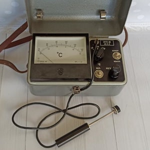 Vintage measuring device of the USSR Industrial thermometer Vintage special thermometer USSR measuring equipment
