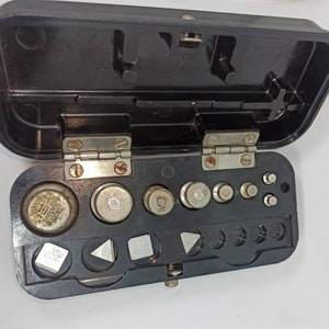 Vintage jewelry scales Antique 1960 APOTHECARY WEIGHTS Set Vintage Pharmacy Vintage Home decor Balance Scales Vintage Gadgets USSR