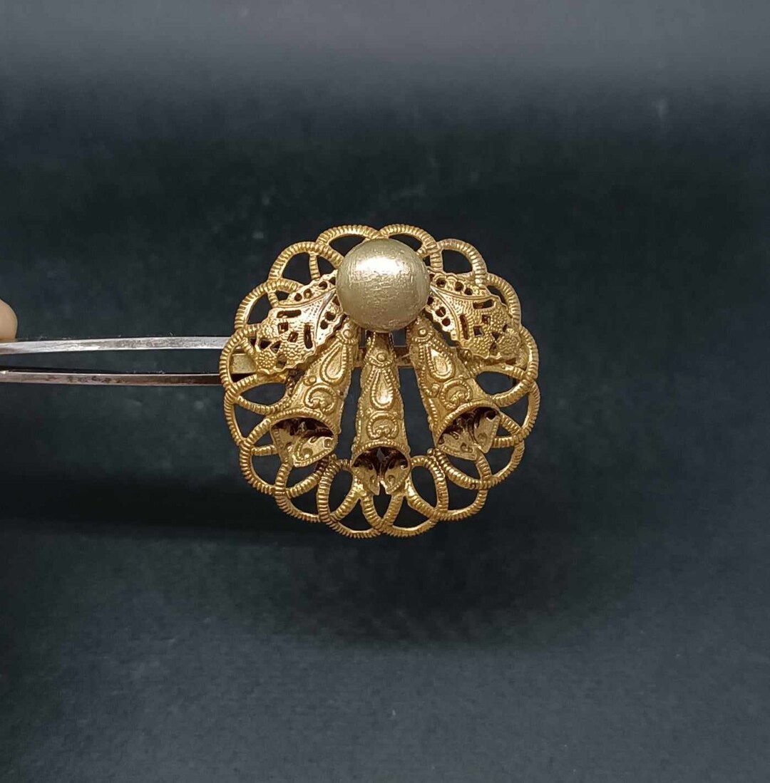 Vintage Brass Brooch Vintage Jewelry Retro Brooch Vintage Accessory ...