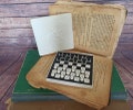 Rare ! Vintage Pocket Checkers set 1970 Mini Travel Checkers set USSR Vintage home decor Soviet plastic Checkers set Gift Road game