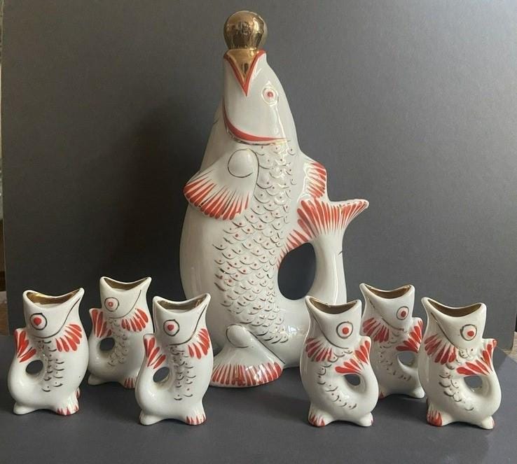 Vintage sake set - Etsy 日本