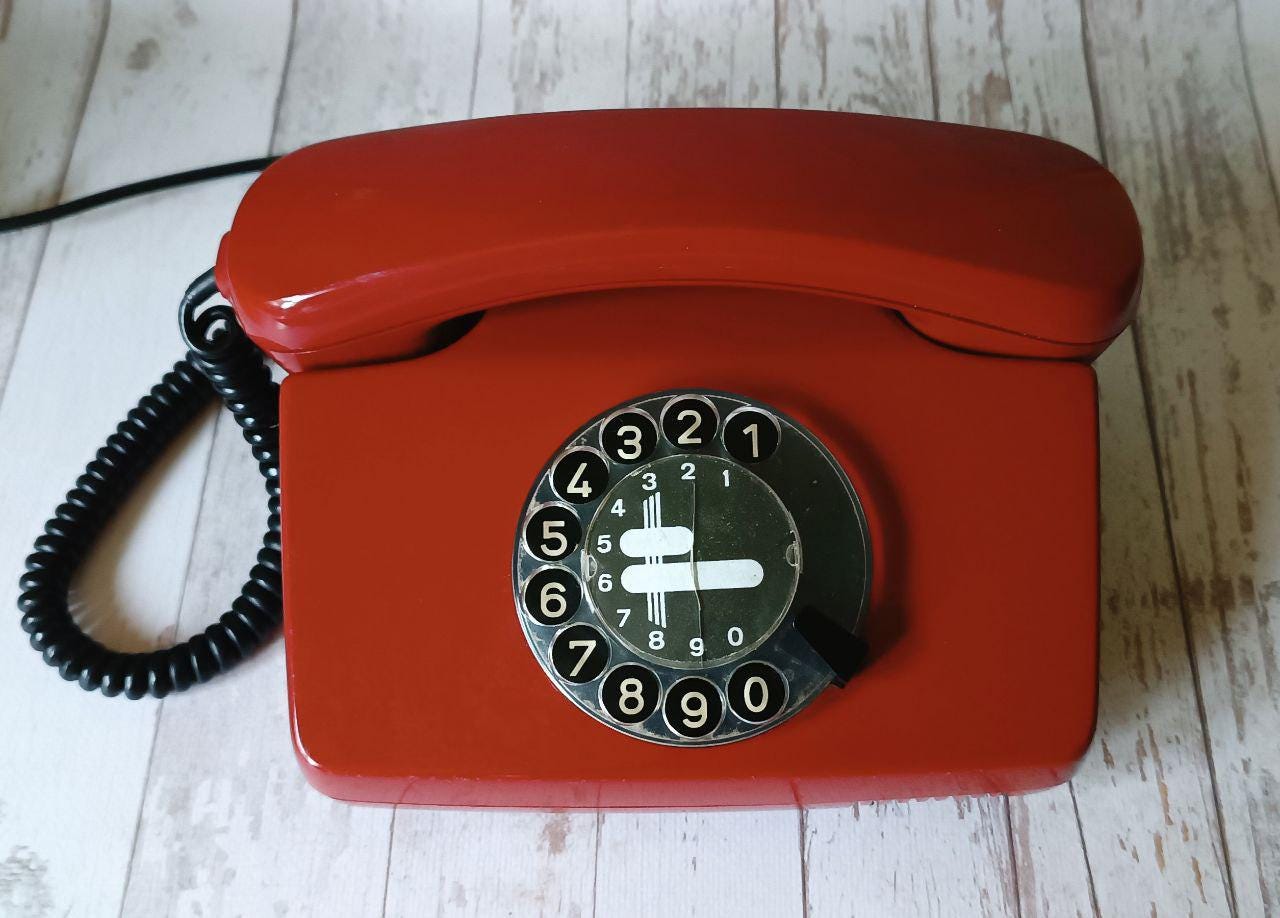 Retro Office Decor Old Phone Vintage Home Decor Vintage Telephone Dial ...
