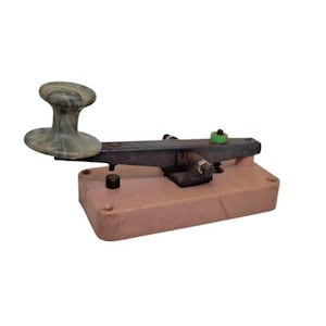 Llave de telégrafo militar antigua, llave de código Morse antigua, llave Morse soviética, llave Morse de telégrafo antigua, decoración vintage para el hogar