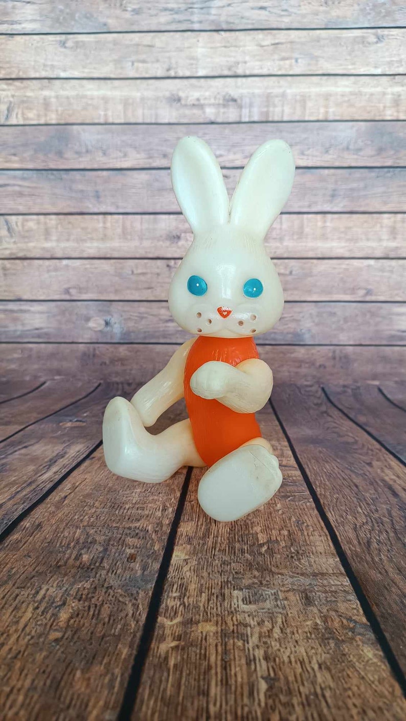Big Rare Soviet Bunny, Bunny, Vintage Toy, Rabbit, Plastic Usse Doll ...