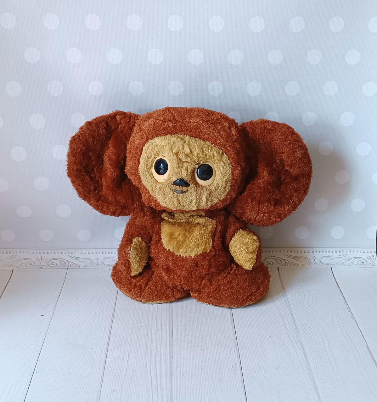 【90’s vintage 20471120Hyoma soft toy♪新品】 Soviet Cheburashka Antique Toy Plush Vintage Cheburashka Vintage