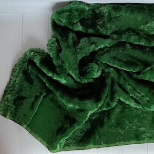 Vintage Plush Green Luxurious fabric (viscose on cotton base) Antiques Teddy bear plush