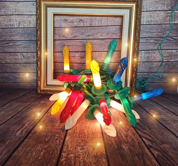 Guirlande électrique De Noël Vintage – Ancienne Décoration Sapin