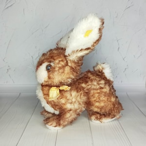 Vintage Steiff Ossi Rabbit 2940.23 Mohair 1960s With Glass Eye Steiff ANIMAL Antique steiff Original Top Rar