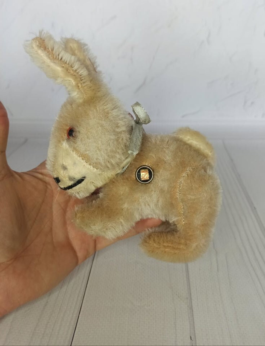 Vintage,german Grisly Rabbit,antique Toy Bunny,grisly Toy,1950