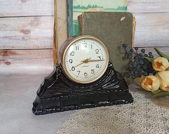 Antique clock Vintage 50s Mantel clock Vintage Home decor Retro Clock the USSR Vintage decor