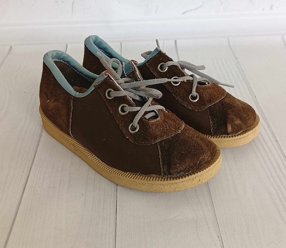 Vintage Leather Boots for Boys Brown Suede Boots for Children