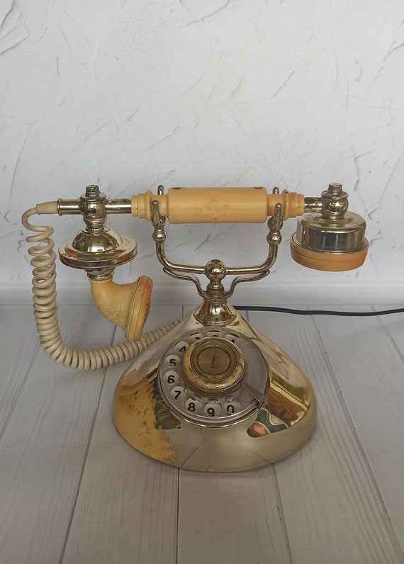 Old Phone Vintage Home Decor Wall Phone Dial Rotary Phone USSR