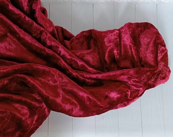 Vintage Plush Bordeaux, Marsala, Rotten Cherry Luxurious fabric (viscose on cotton base) Antiques Teddy bear plush