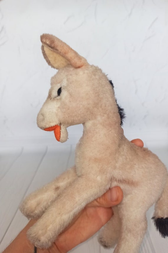 Vintage Steiff Grissy Esel Donkey 3610/22 Steiff Plush Stuffed