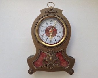 Vintage Dekor Sowjetischer Wecker Bronze Tischuhr Quarz Tischuhr Vintage Home Dekor Retro Uhr der UdSSR