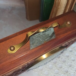 Vintage 70s Vintage Home decor Retro Clock the USSR Vintage decor Wooden mantel clock Suitcase table clock Mechanical desk wind up clock image 5
