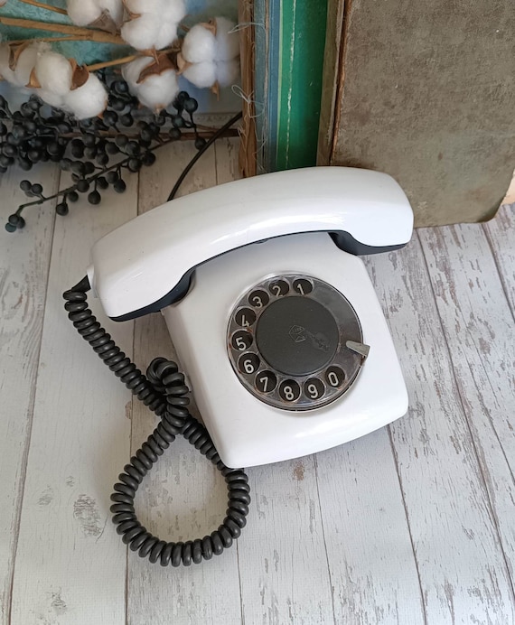 Teléfono antiguo, decoración de pared Vintage para el hogar, teléfono  giratorio, teléfono de la URSS, teléfono antiguo, decoración de oficina  Retro -  España