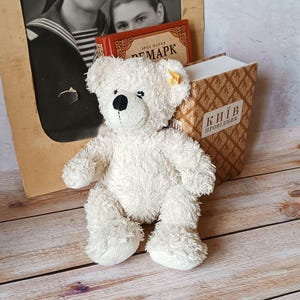 Steiff Lotte Bear 111310 Steiff White Teddy Lotte Bear 28 cm