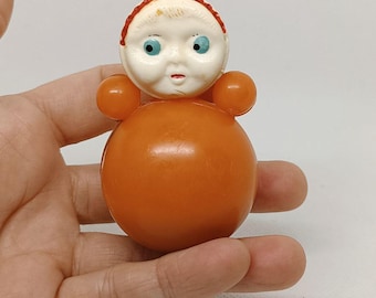 Muzikaal poppenspeelgoed Nevalyashka Roly Poly – groot, 26 cm/10,2 inch, vintage origineel verzamelobject uit de jaren 80 van de Russische USSR - Nederland