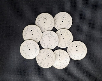 Lot of 9 Pcs Vintage Stopwatch faces, Vintage dials, Steampunk Art Projects USSR