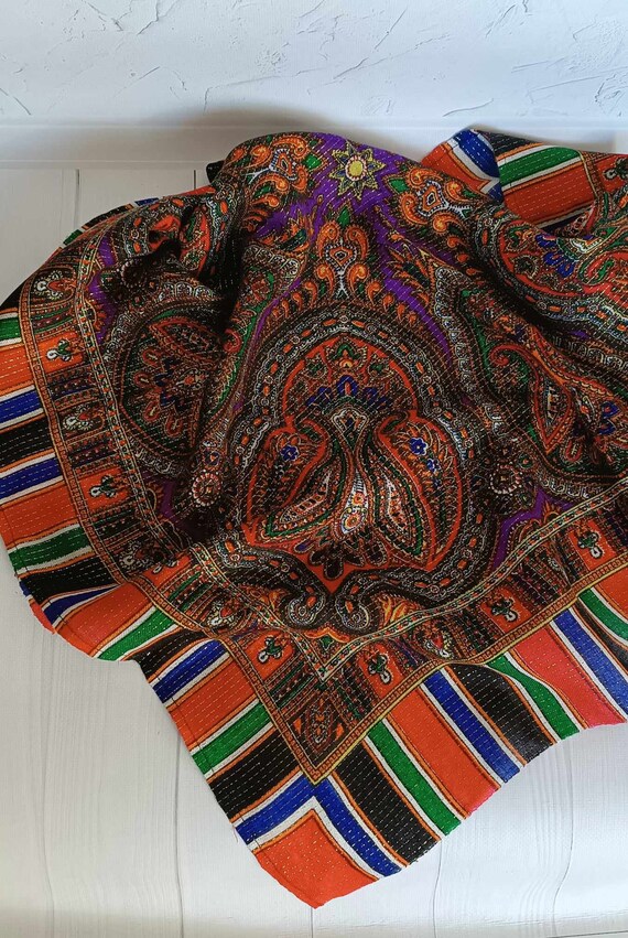 Oriental shawl scarf Pashmina shawl Woman's shawl… - image 4