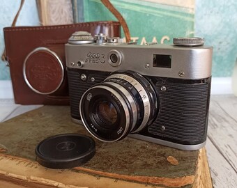 ヴィンテージ FED-3 レンジファインダー フィルム カメラ レンズ