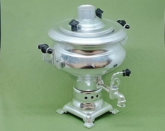 希少なサモワール ヴィンテージテーブル ソ連のお土産 1970年代のお茶