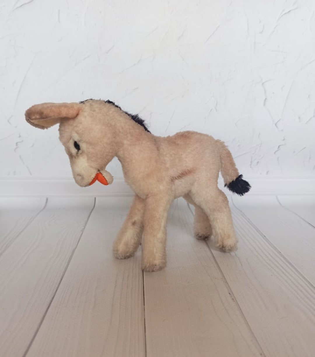 Vintage Steiff Grissy Esel Donkey 3610/22 Steiff Plush Stuffed - Etsy 日本