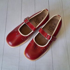 Vintage children&#39;s sandals Vintage leather shoes USSR children&#39;s shoes Retro boots Vintage Decor Kids room decor Old Baby Shoes
