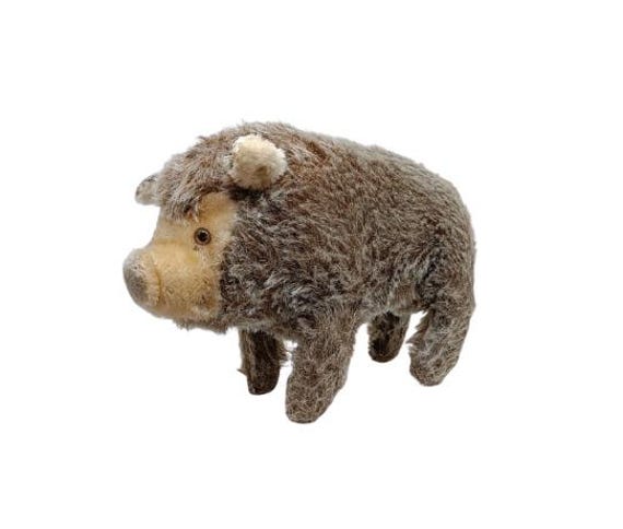 Steiff Wild Boar 2670/15 Mohair Steiff Plush Stuffed Animal