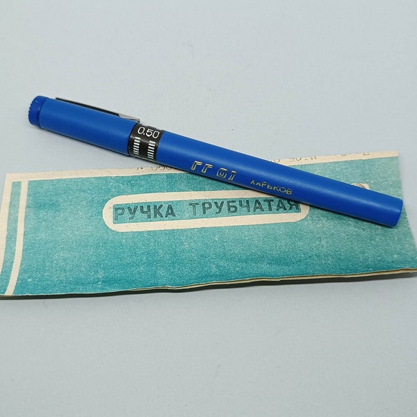 Penna tecnica Rapidograph vintage AP 0.5mm Vintage 1980s URSS Penna a inchiostro sovietica vintage sovietica originale Urss calligrafia