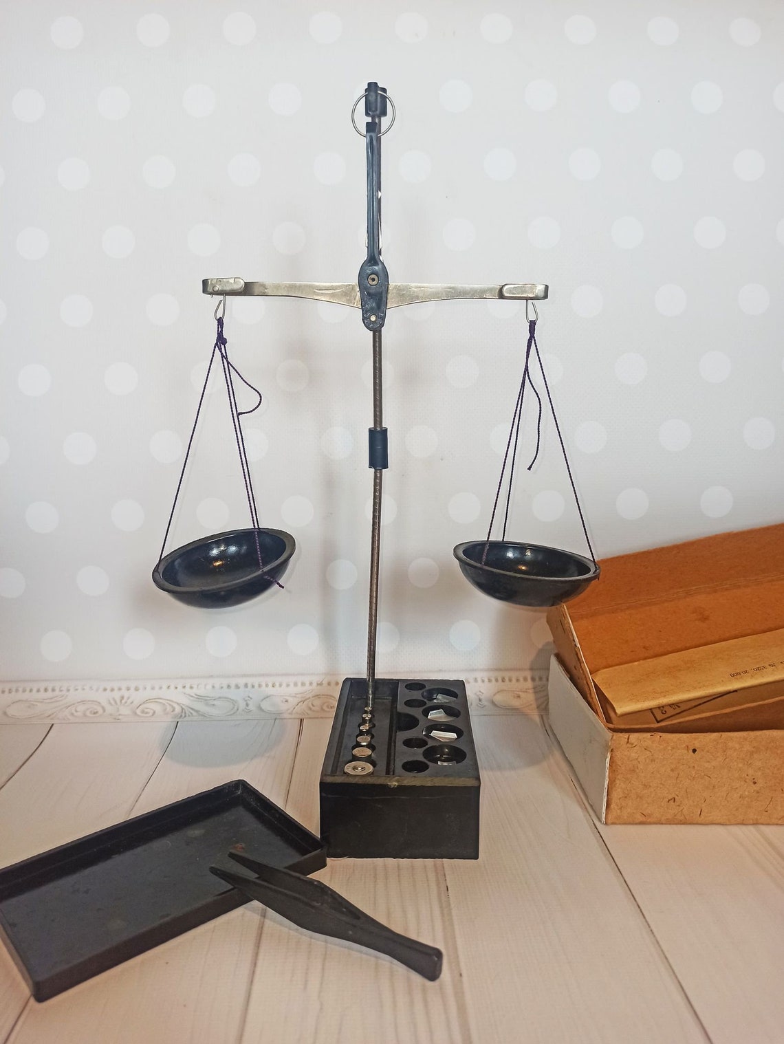 Antique APOTHECARY WEIGHTS Set Vintage Pharmacy Scales Vintage Etsy