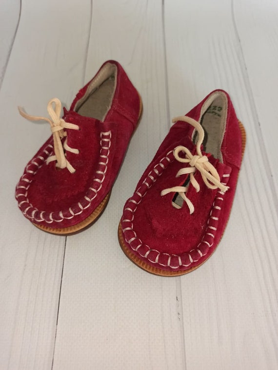 Vintage Leather Baby Boots Old Baby Shoes Leather… - image 2