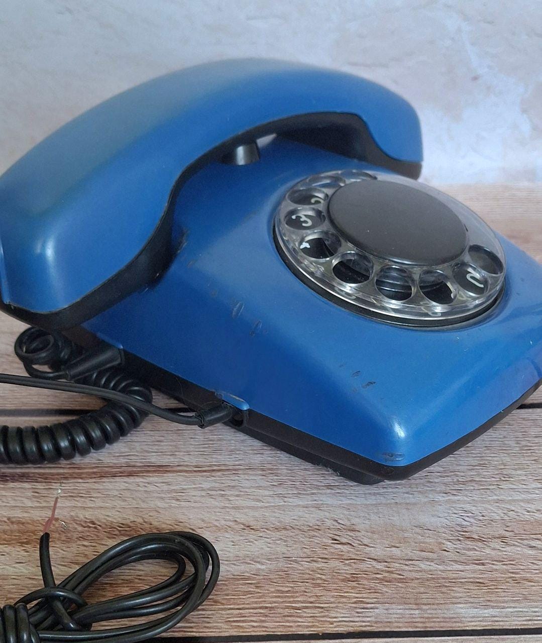 Retro Desk Phone Vintage Telephone Old Office Decor Dial Disc Phone ...