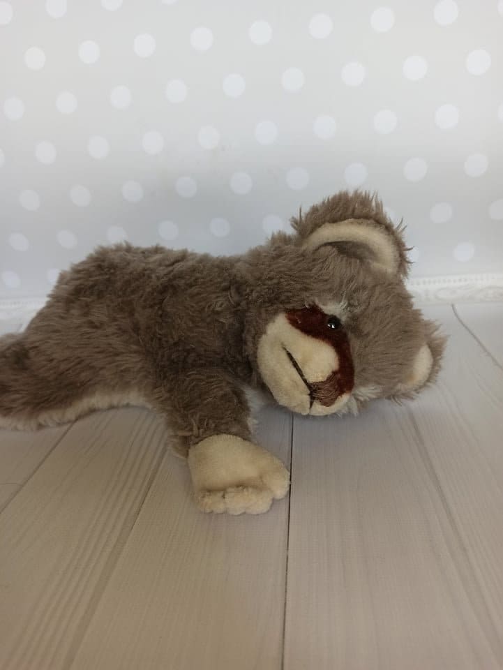 Steiff Dralon Cozy Raggy Raccoon 4820/20 Vintage Steiff Brinquedo macio vintage Steiff teddy Antigo steiff