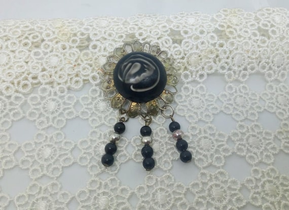 Vintage Brooch Vintage Jewelry Rhinestone Brooch Antique Brooch