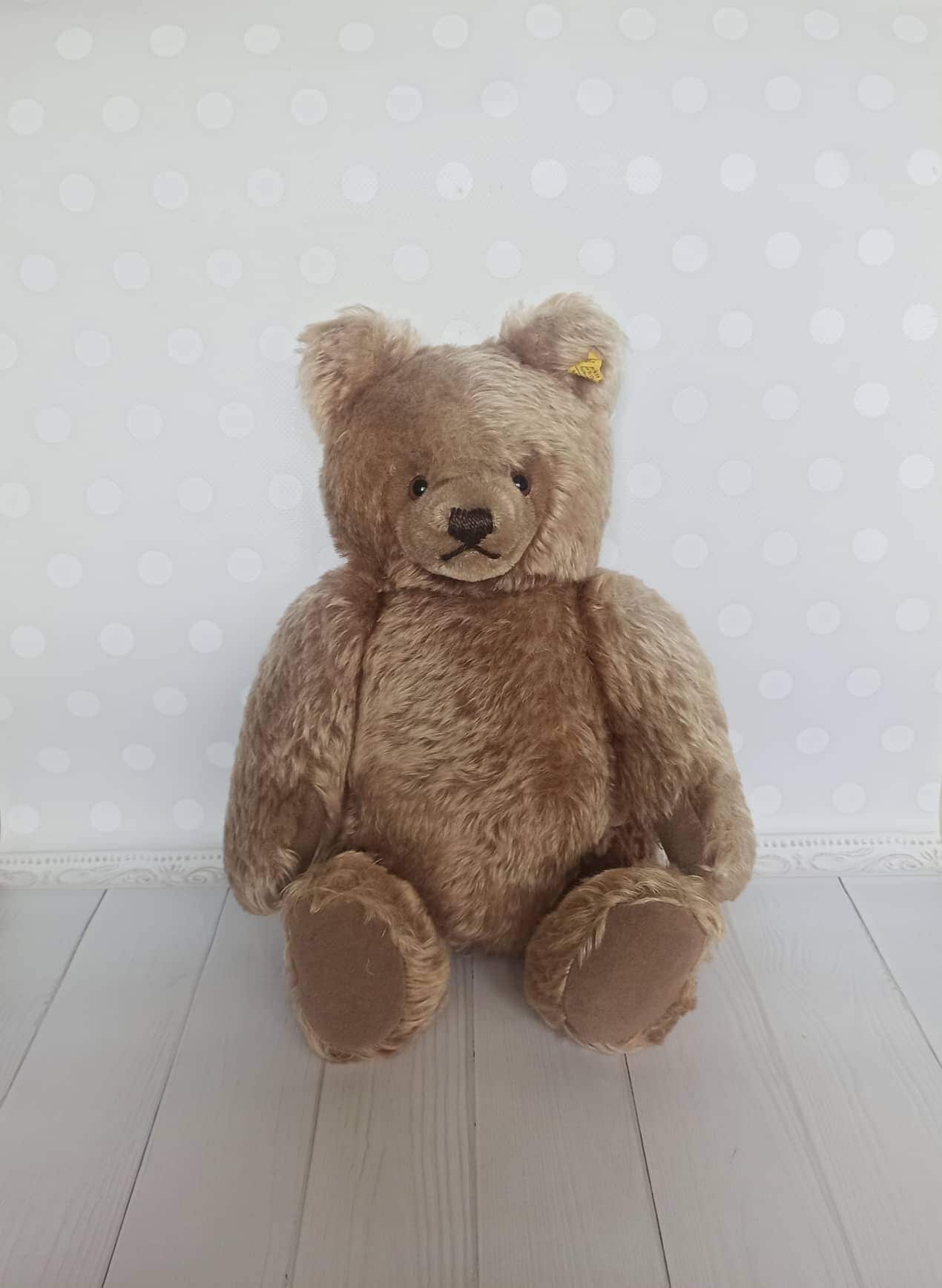 Vintage STEIFF Teddy Bear Caramel 0202/41 Made in Austria 16