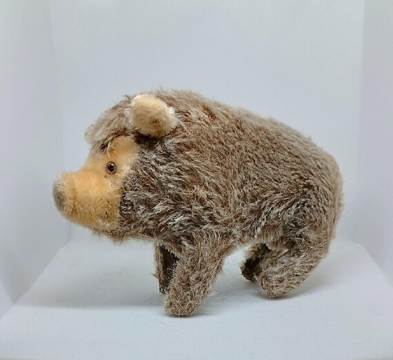 Steiff Wild Boar 2670/15 Mohair Steiff Plush Stuffed Animal