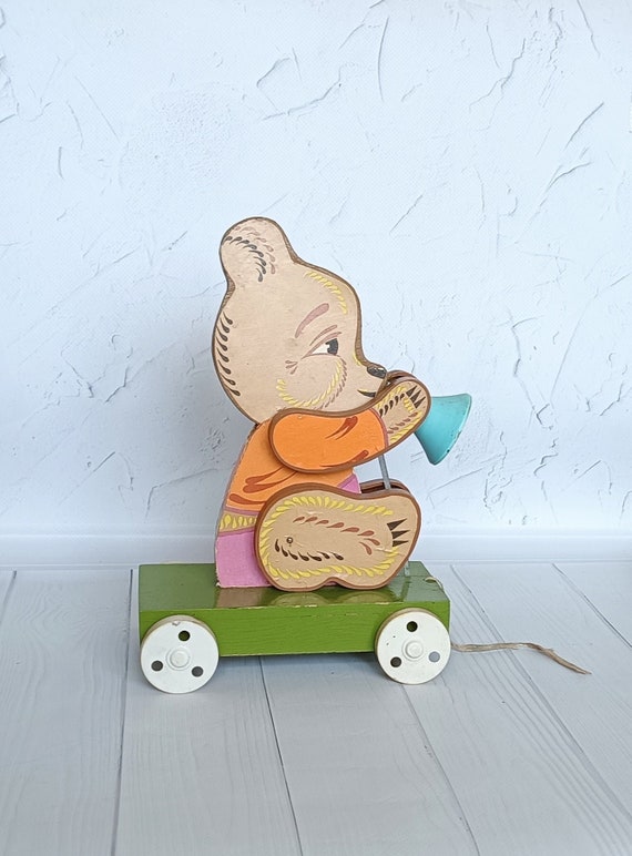 木製クマの彫刻 動くパーツ付き 1 柴崎重行 志 木彫り 熊 北海道