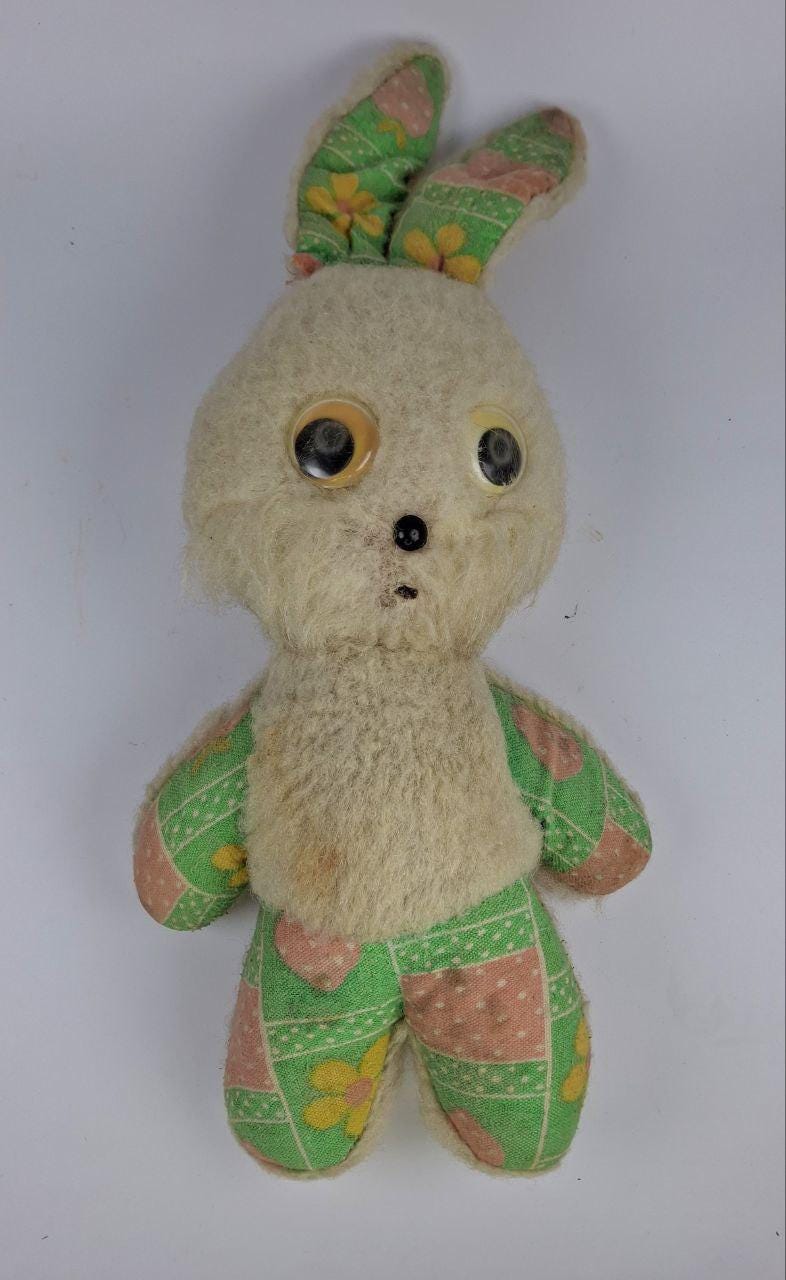 Antique Toy Rabbit Collectible Toy Old Bunny Vintage Toy USSR 70s ...