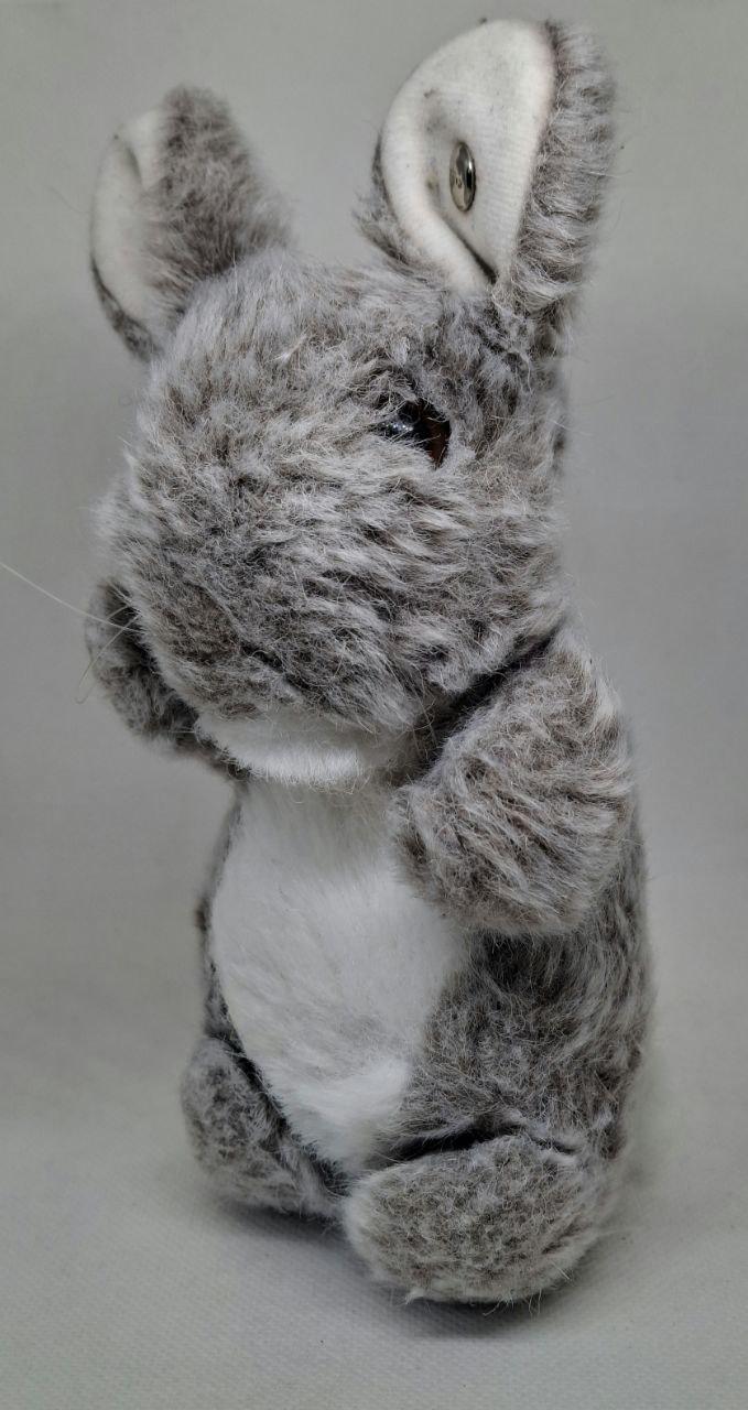 Steiff Gray Manni Hase Rabbit 1503/15 Plush Grey Bunny Steiff