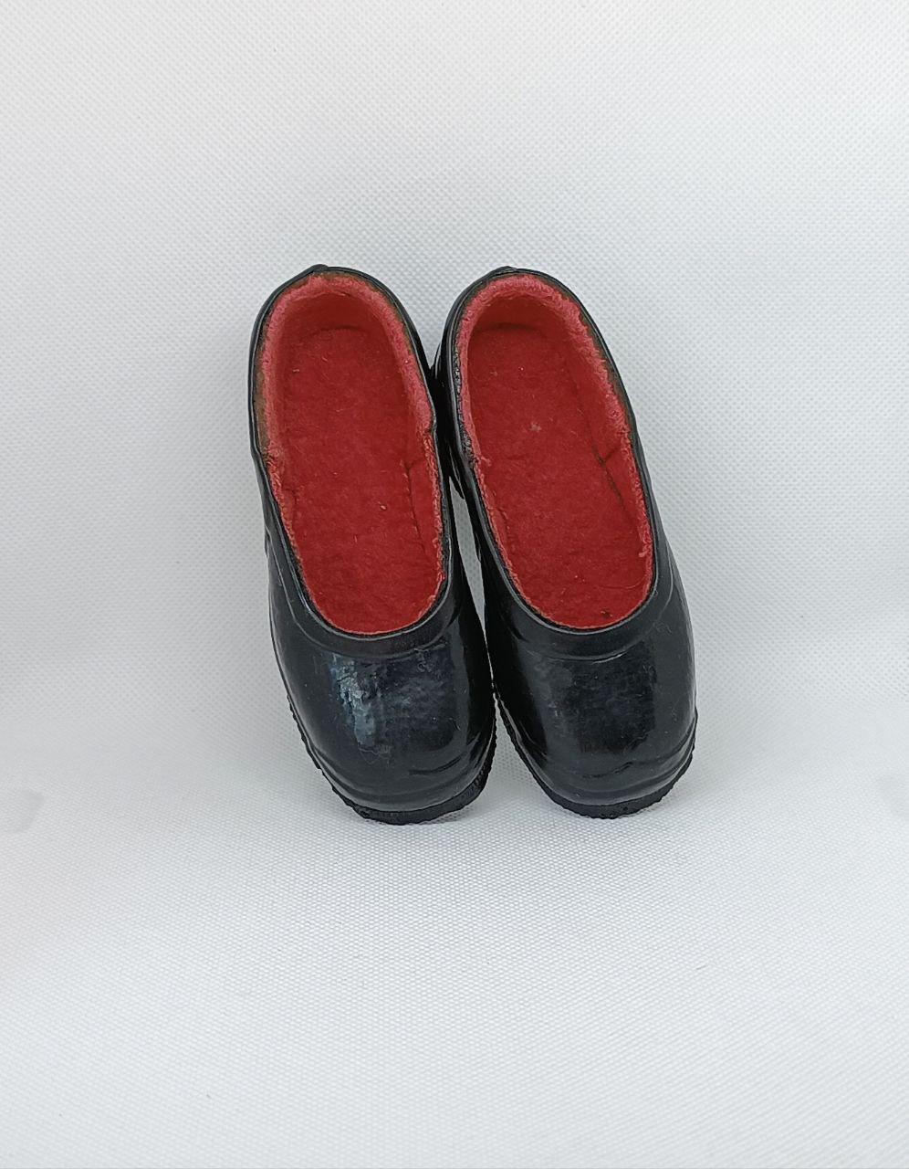 Antique Doll Galoshes Rare Find Museum Exhibit USSR Doll Rubber