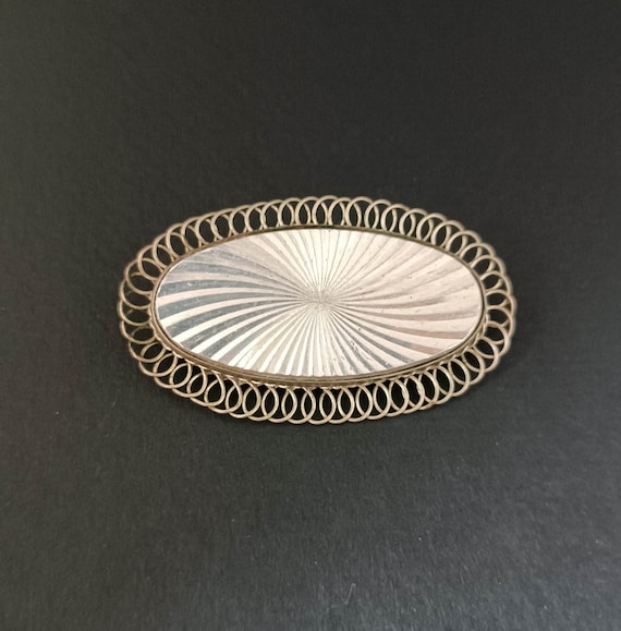 Vintage pin Brooches Cupronickel brooch Filigree Retro brooch Vintage accessory Jewelry accessories Vintage brooch Vintage jewelry