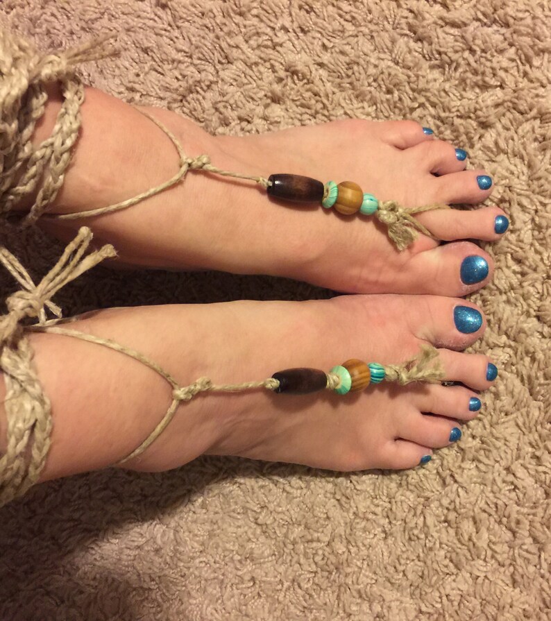 Barefoot sandals beach swimwear renaissance medieval